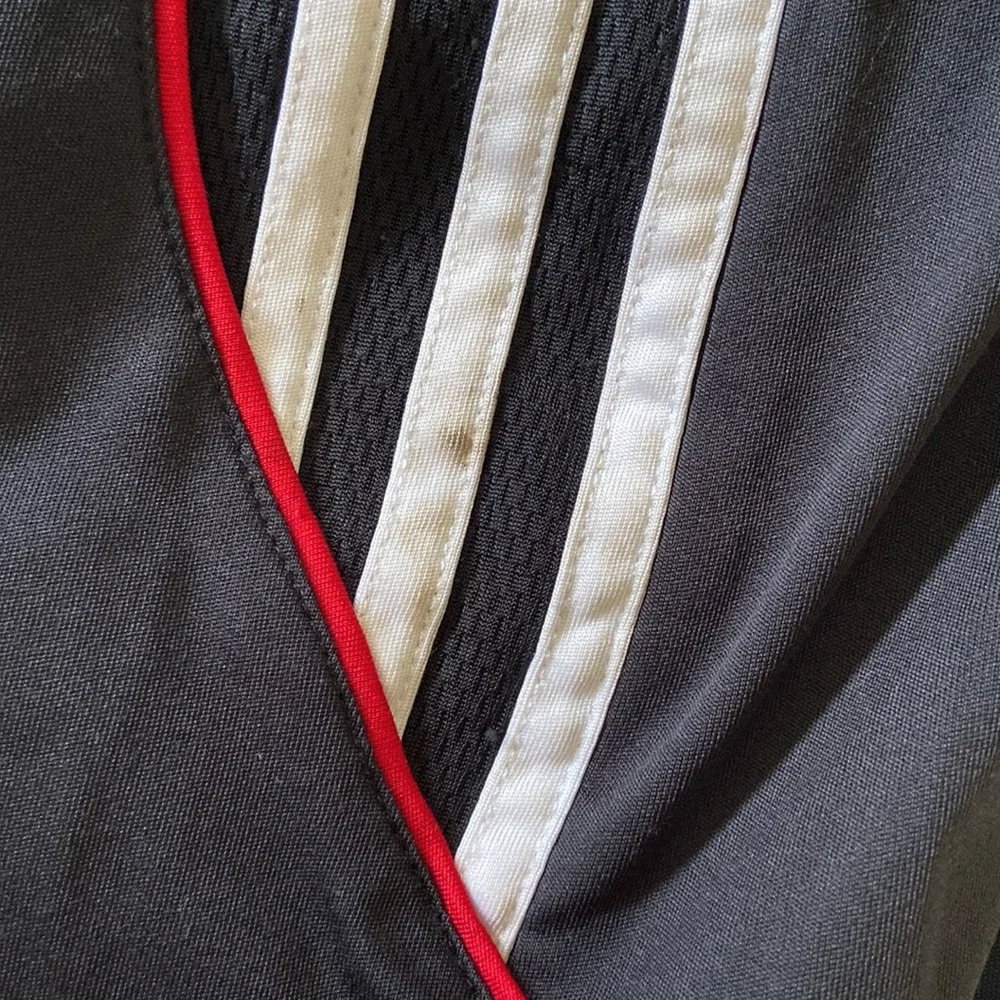 Adidas Black & Red Pull on Elastic waistband Athletic shorts size M (10/12)